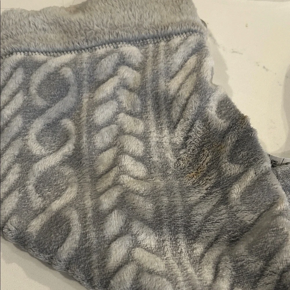 Croft &‎ Barrow Gray Textured Soft Robe Size L